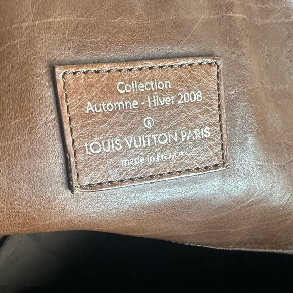 Louis Vuitton Brown Embossed Tote - Picture 14 of 15